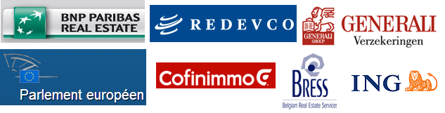 BNP Paribas Real Estate, Redevco, Generali, Parlement européen, Cofinimmo, Bress, ING